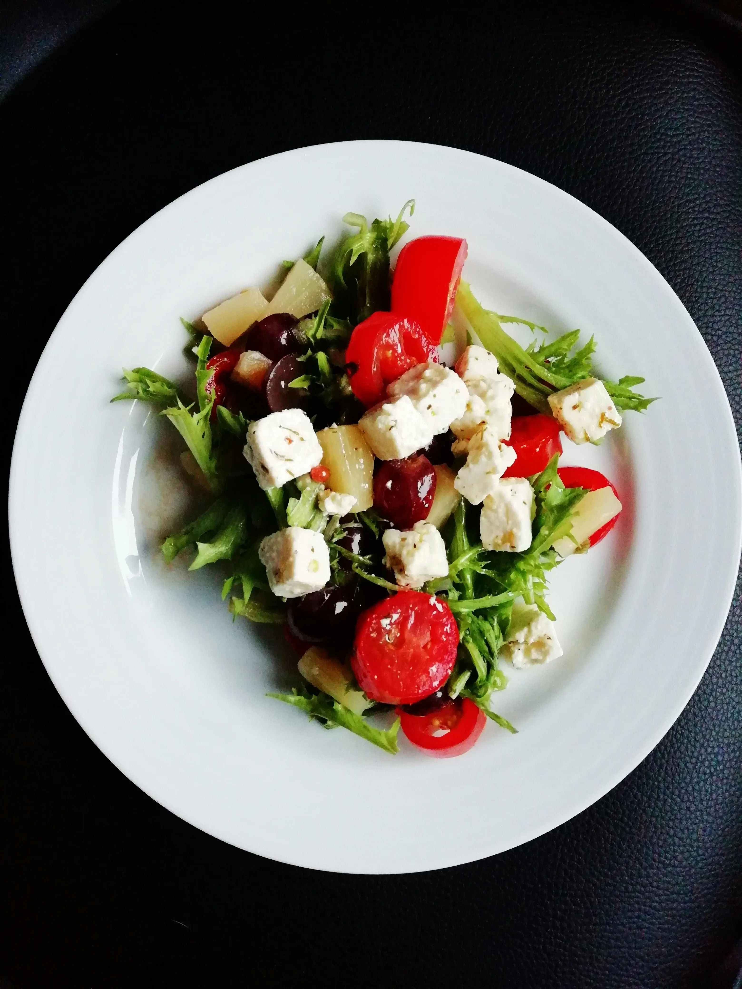 Plate of food on table